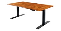 Bureau ARKAYA 140cm en sheesham réglable en hauteur