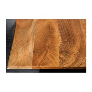 Zoom sur le plateau du bureau ARKAYA 160cm en acacia réglable en hauteur
