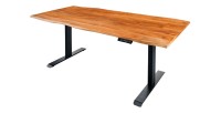 Bureau ARKAYA 160cm en acacia réglable en hauteur