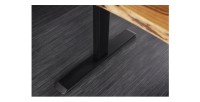 Zoom sur l'un des pieds du bureau ARKAYA 160cm en sheesham réglable en hauteur