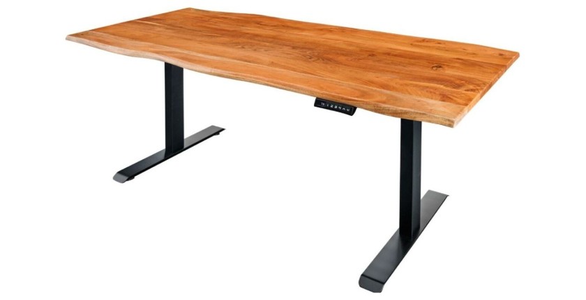 Bureau ARKAYA 180cm en acacia réglable en hauteur