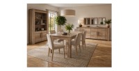 Vitrine FARRA sans LED avec la table, le buffet et les miroirs FARRA en situation
