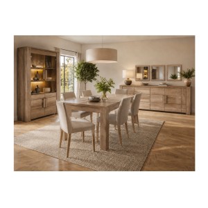 Grand buffet FARRA – 4 porte – Rovere Dab Canyon – 216 x 85 x 47 cm