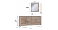 Buffet FARA et miroirs carrés FARRA dimensions