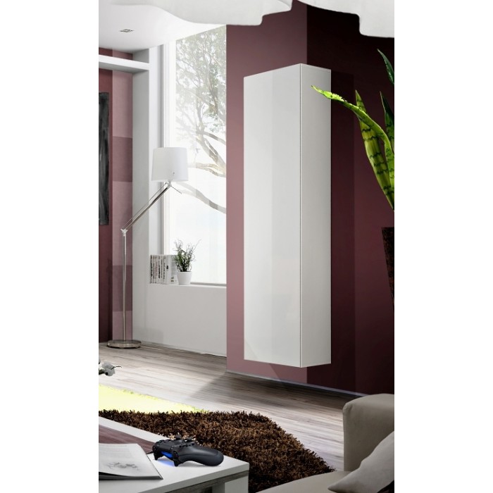 Columna suspendida FLY blanca – 1 puerta sin LED