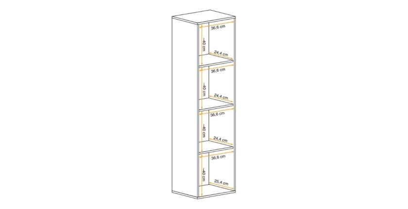Columna suspendida FLY cachemira – 1 puerta sin LED