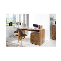 Caisson de bureau NOMA 3 tiroirs sur roulettes – Sheesham massif – 50 x 60 x 40 cm
