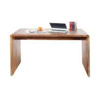 Bureau NOMA avec caisson 3 tiroirs sur roulettes – Sheesham massif – 120 x 80 x 60 cm
