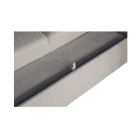 Zoom sur le tiroir du canapé d'angle convertible CALDERO blanc