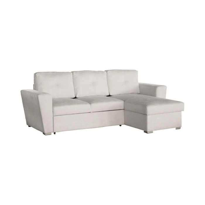 Canapé d'angle convertible CALDERO blanc