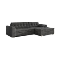 Canapé d’angle convertible CONFORTO 4 places gris foncé – angle droit 
