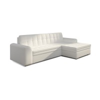 Canapé d’angle convertible CONFORTO 4 places blanc – angle droit 