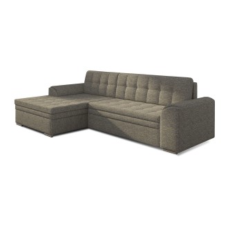 Canapé d’angle convertible CONFORTO 4 places gris – angle gauche 