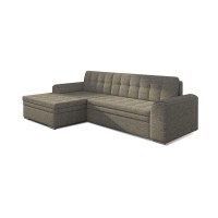 Canapé d’angle convertible CONFORTO 4 places gris – angle gauche 