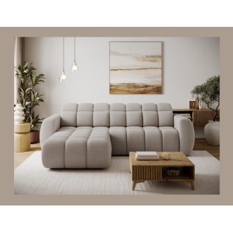 Canapé d’angle électrique FANOTI 3 places beige – angle gauche 