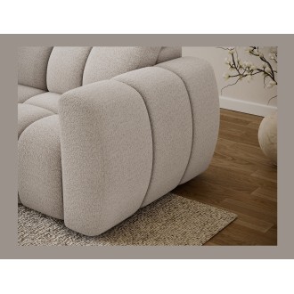 Canapé d’angle électrique FANOTI 3 places beige – angle gauche 