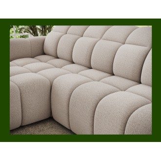 Canapé d’angle électrique FANOTI 3 places beige – angle gauche 