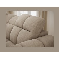 Canapé d’angle électrique FANOTI 3 places beige – angle gauche – version 2 