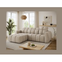 Canapé d’angle électrique FANOTI 3 places beige – angle gauche – version 2 