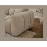 Canapé d’angle électrique FANOTI 3 places beige – angle gauche – version 2 