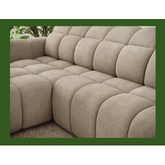 Canapé d’angle électrique FANOTI 3 places beige – angle gauche – version 2 