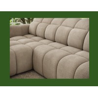 Canapé d’angle électrique FANOTI 3 places beige – angle gauche – version 2 
