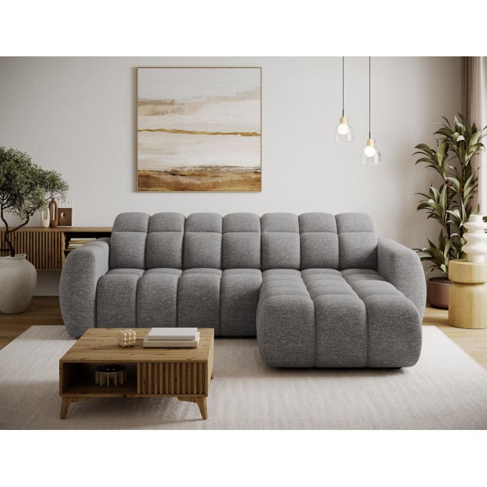 Canapé d’angle électrique FANOTI 3 places beige – angle droit 