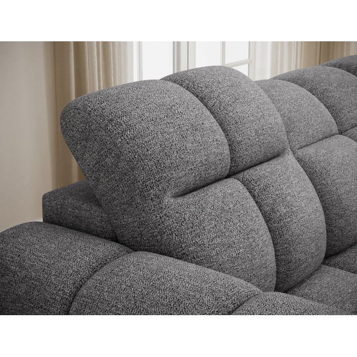 Canapé d’angle électrique FANOTI 3 places beige – angle droit 