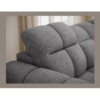 Canapé d’angle électrique FANOTI 3 places beige – angle droit 
