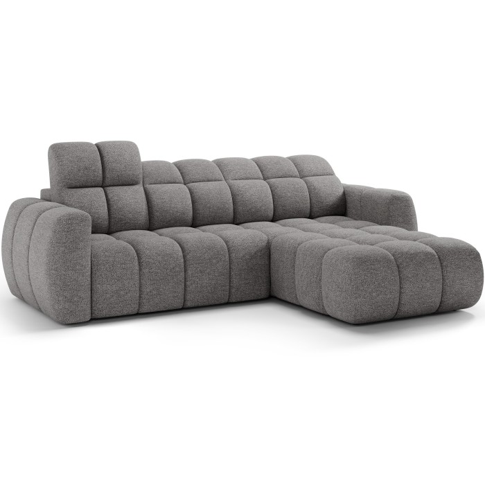 Canapé d’angle électrique FANOTI 3 places beige – angle droit 