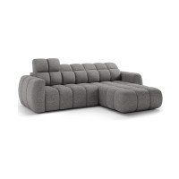 Canapé d’angle électrique FANOTI 3 places beige – angle droit 