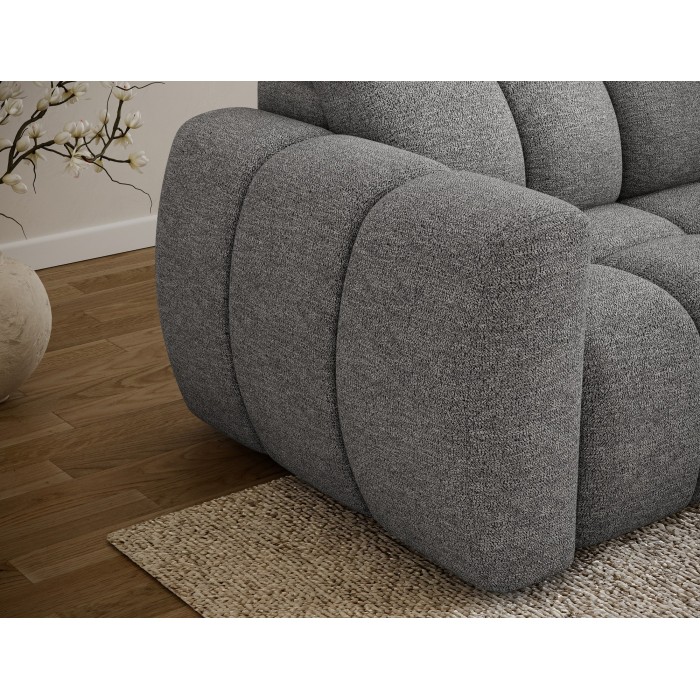 Canapé d’angle électrique FANOTI 3 places beige – angle droit 