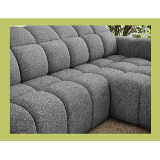 Canapé d’angle électrique FANOTI 3 places beige – angle droit 