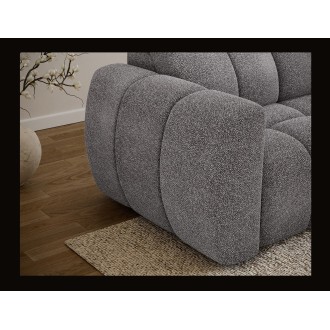 Canapé d’angle électrique FANOTI 3 places gris – angle droit 