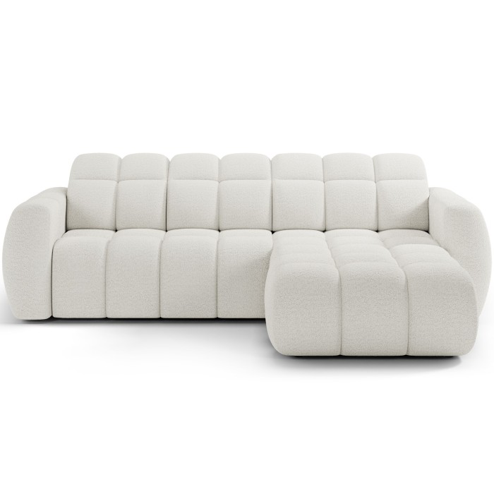Canapé d’angle électrique FANOTI 3 places beige – angle droit – version 2 