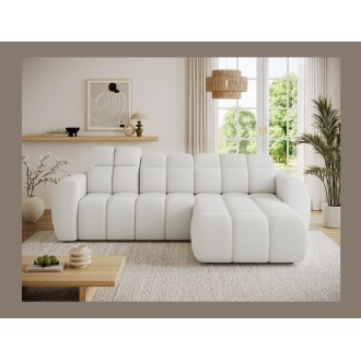 Canapé d’angle électrique FANOTI 3 places beige – angle droit – version 2 