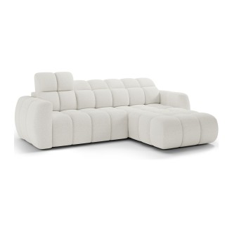 Canapé d’angle électrique FANOTI 3 places beige – angle droit – version 2 