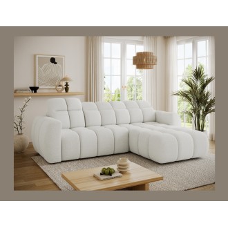 Canapé d’angle électrique FANOTI 3 places beige – angle droit – version 2 