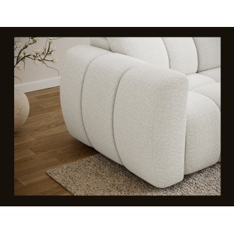 Canapé d’angle électrique FANOTI 3 places beige – angle droit – version 2 