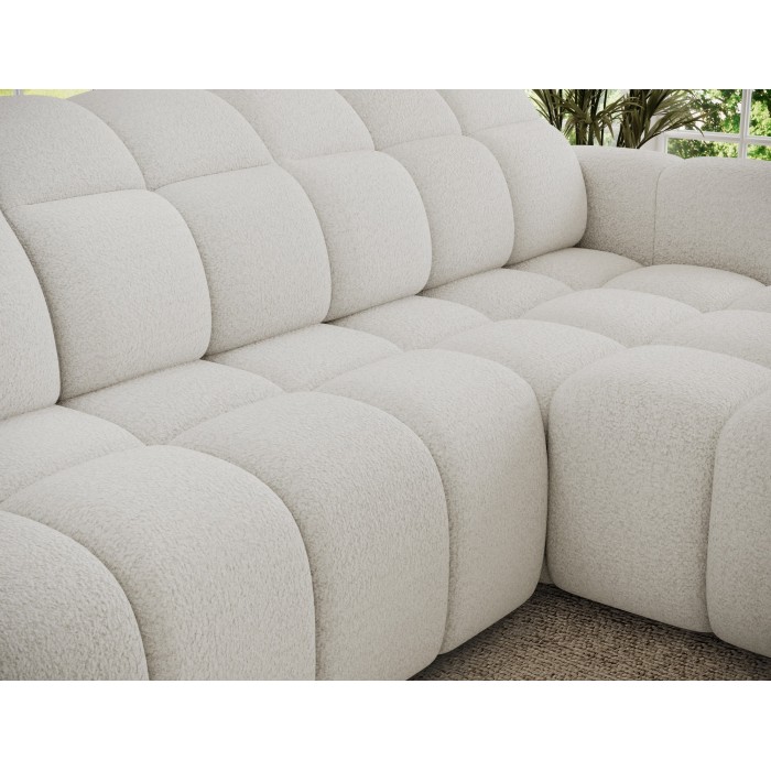 Canapé d’angle électrique FANOTI 3 places beige – angle droit – version 2 