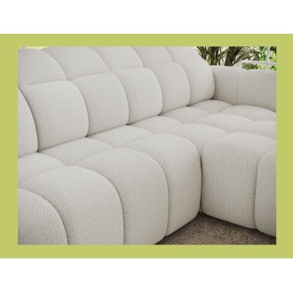 Canapé d’angle électrique FANOTI 3 places beige – angle droit – version 2 