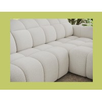 Canapé d’angle électrique FANOTI 3 places beige – angle droit – version 2 