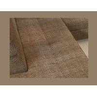 Canapé d’angle convertible PALAZZO 4 places beige – angle droit avec 1 coussin 