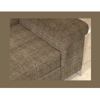 Canapé d’angle convertible PALAZZO 4 places beige – angle droit avec 1 coussin 