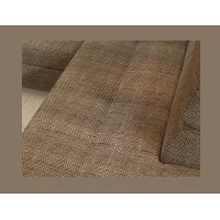 Canapé d’angle convertible PALAZZO 4 places beige – angle gauche avec 1 coussin 