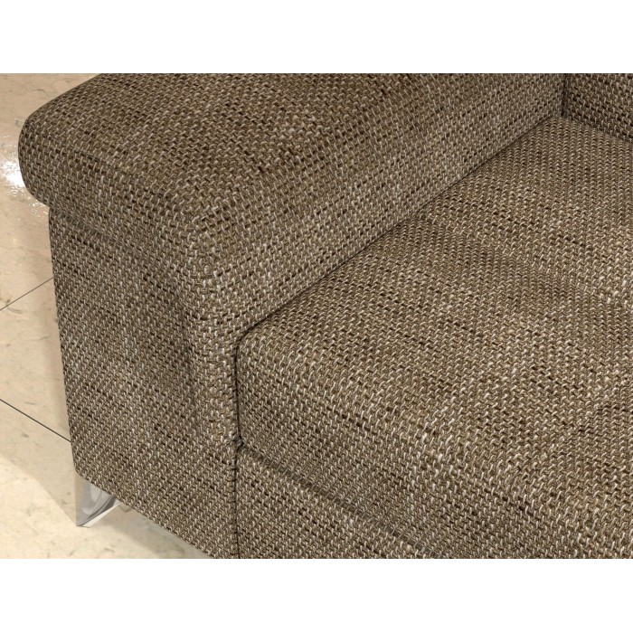 Canapé d’angle convertible PALAZZO 4 places beige – angle gauche avec 1 coussin 