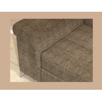 Canapé d’angle convertible PALAZZO 4 places beige – angle gauche avec 1 coussin 