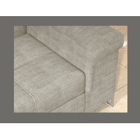 Canapé d’angle convertible PALAZZO 4 places beige – angle droit avec coffre 
