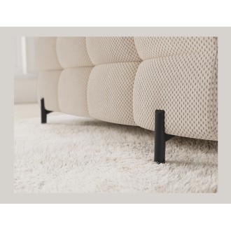 Canapé panoramique convertible FACTORY 3 places beige – angle droit avec coffre – version 2 