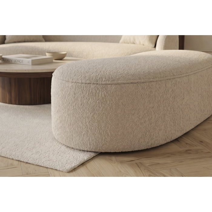 Pouf NYJY champagne vu de face